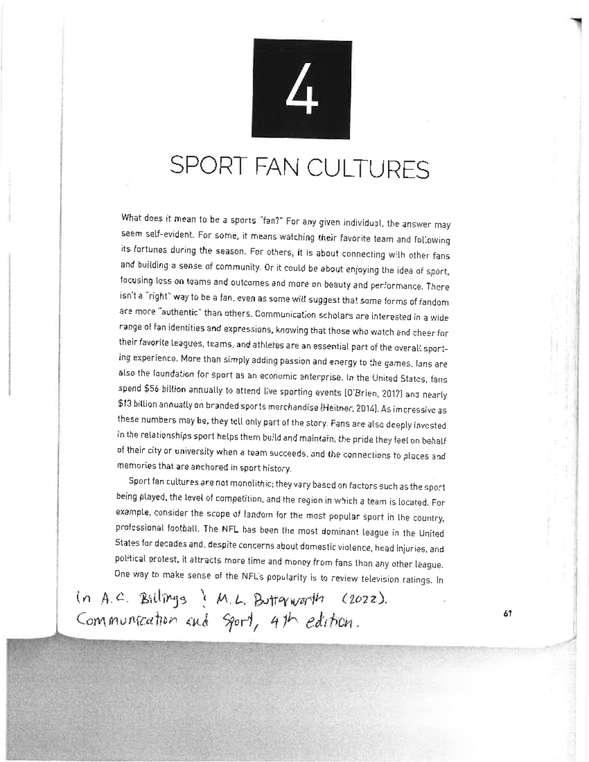 Midterm Study Guide: Exploring Sport Fan Cultures in ABC123 - Studocu