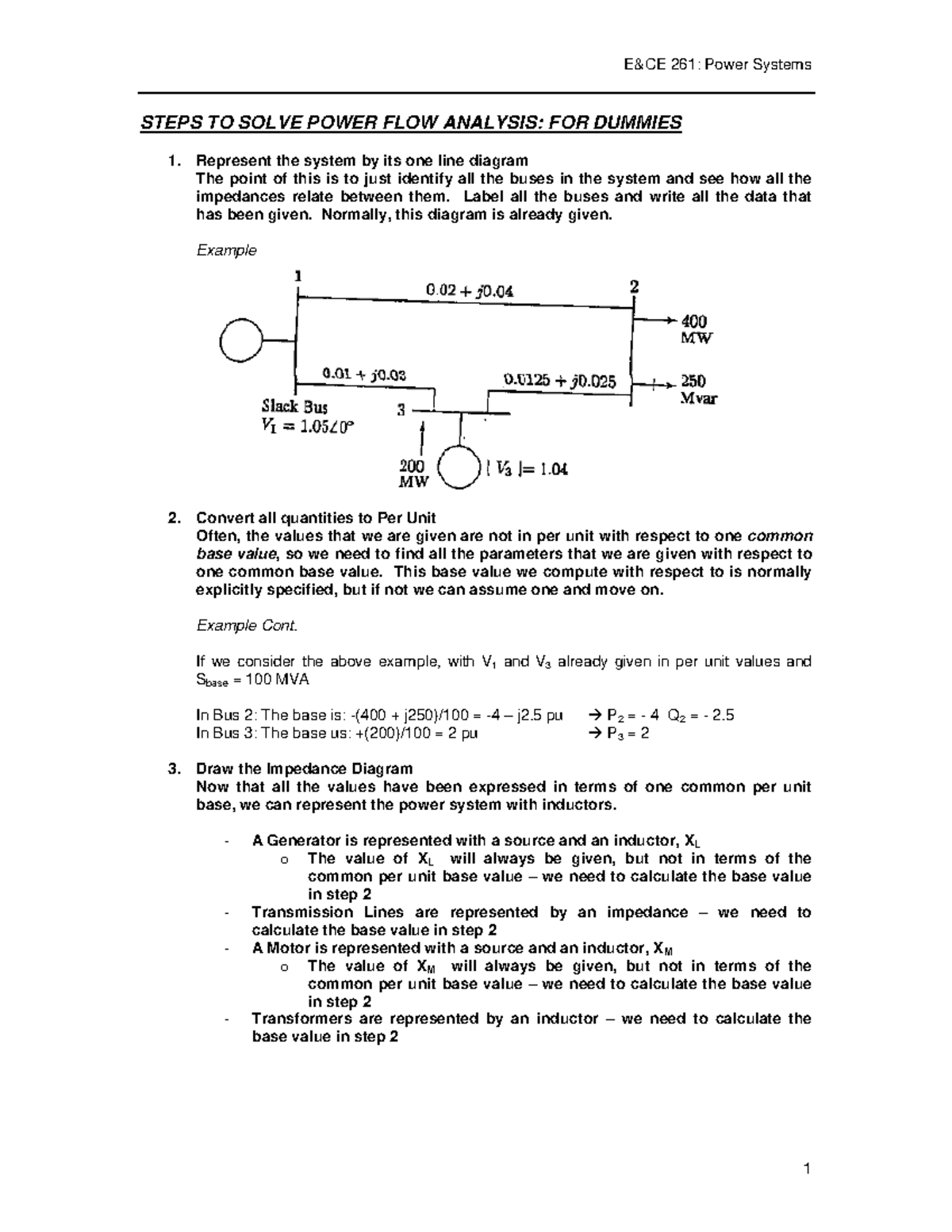 Power Flow Analysis Steps: A Beginner's Guide Using Newton Raphson ...