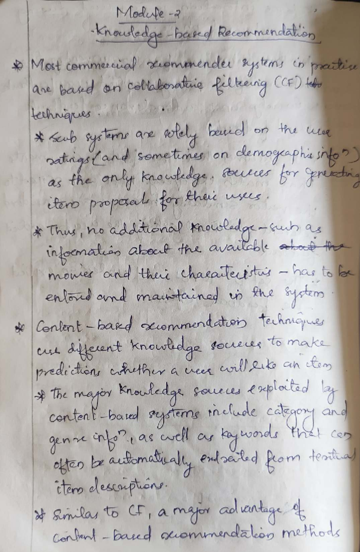 QM 2 - Class Notes and Recommendations for Modifications - Studocu
