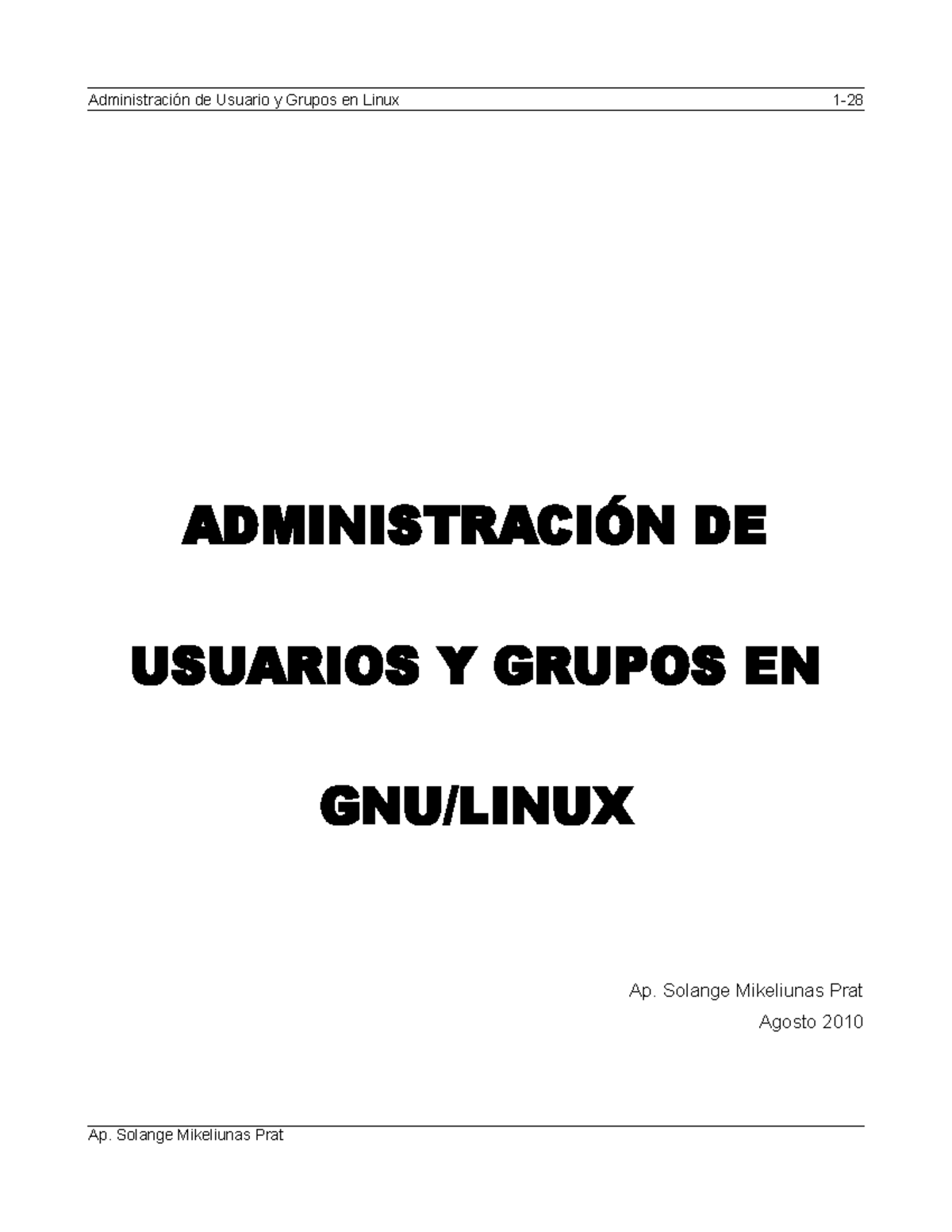 Administración de Usuarios y Grupos en Linux - ADI 2023 - Studocu