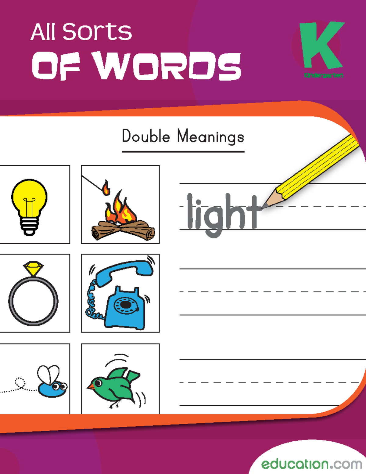 All Sorts of Words Workbook: Double Meanings & Rhymes Activities - Studocu