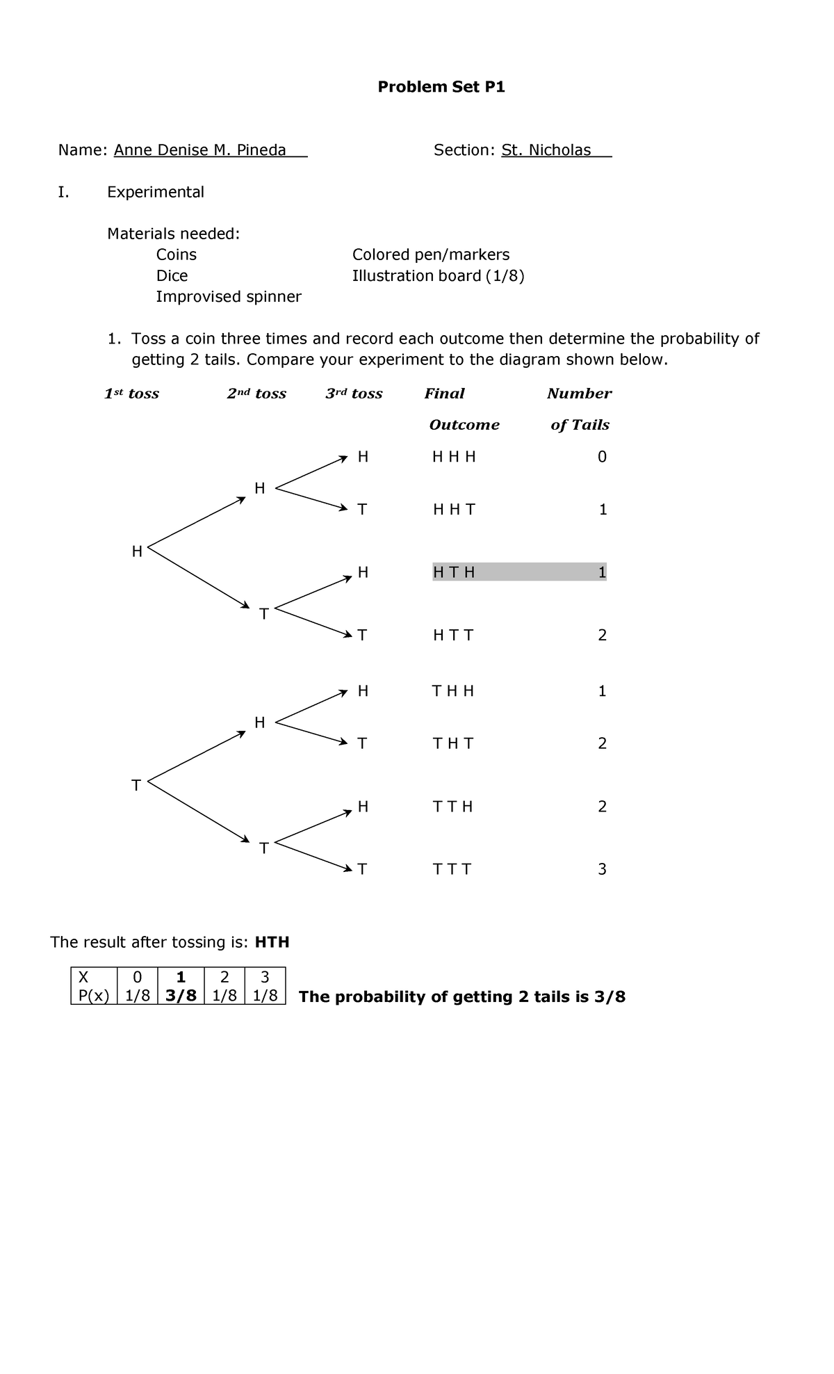 ADP P1 - Probability Problem Set and Experimentation Guide - Studocu