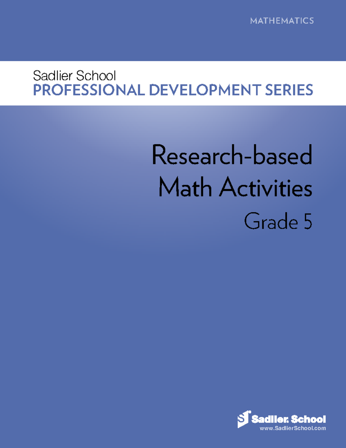 MATH DL Gr5Research Based Activities - MATHEMATICS PROFESSIONAL ...