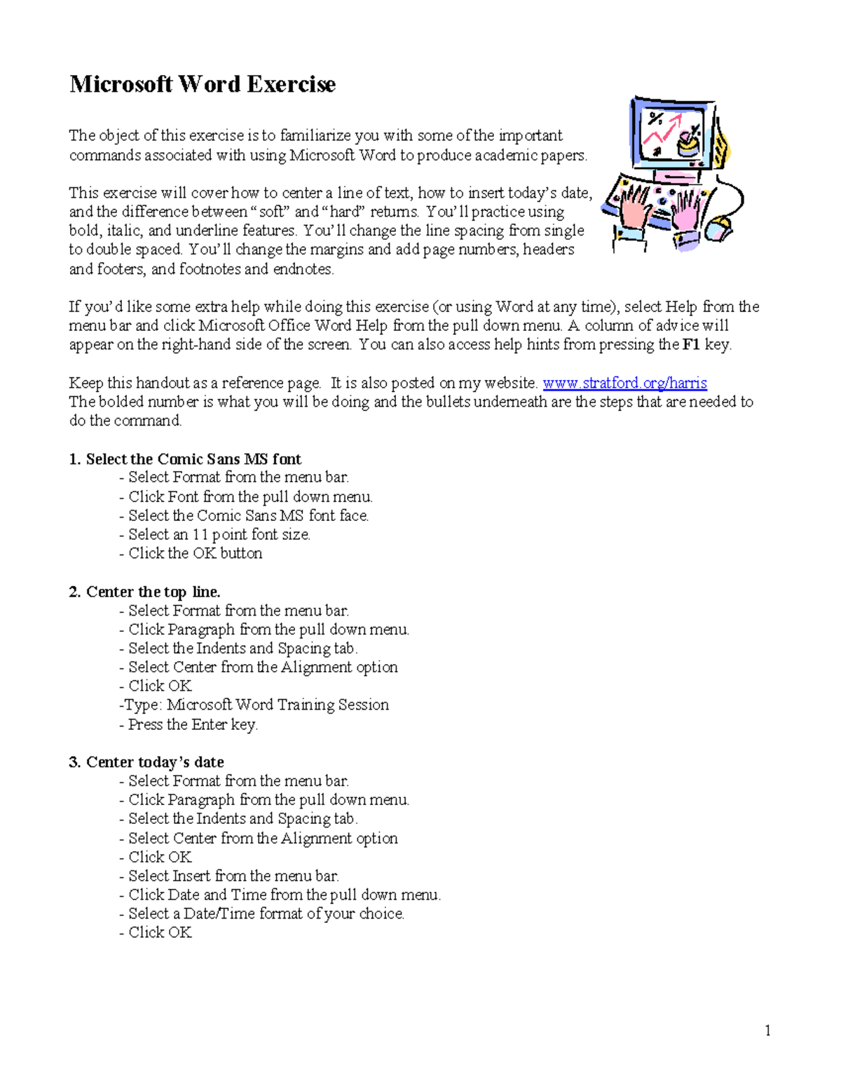 Microsoft Word Exercise: Essential Commands for Academic Papers - Studocu