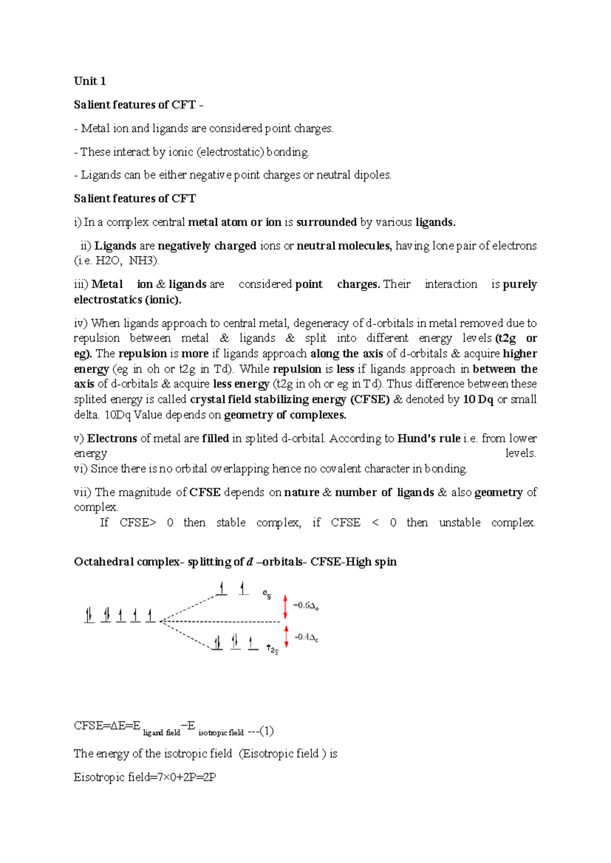 B.Tech 21CYB101J Lecture Notes: CFT & Thermodynamics Insights - Studocu