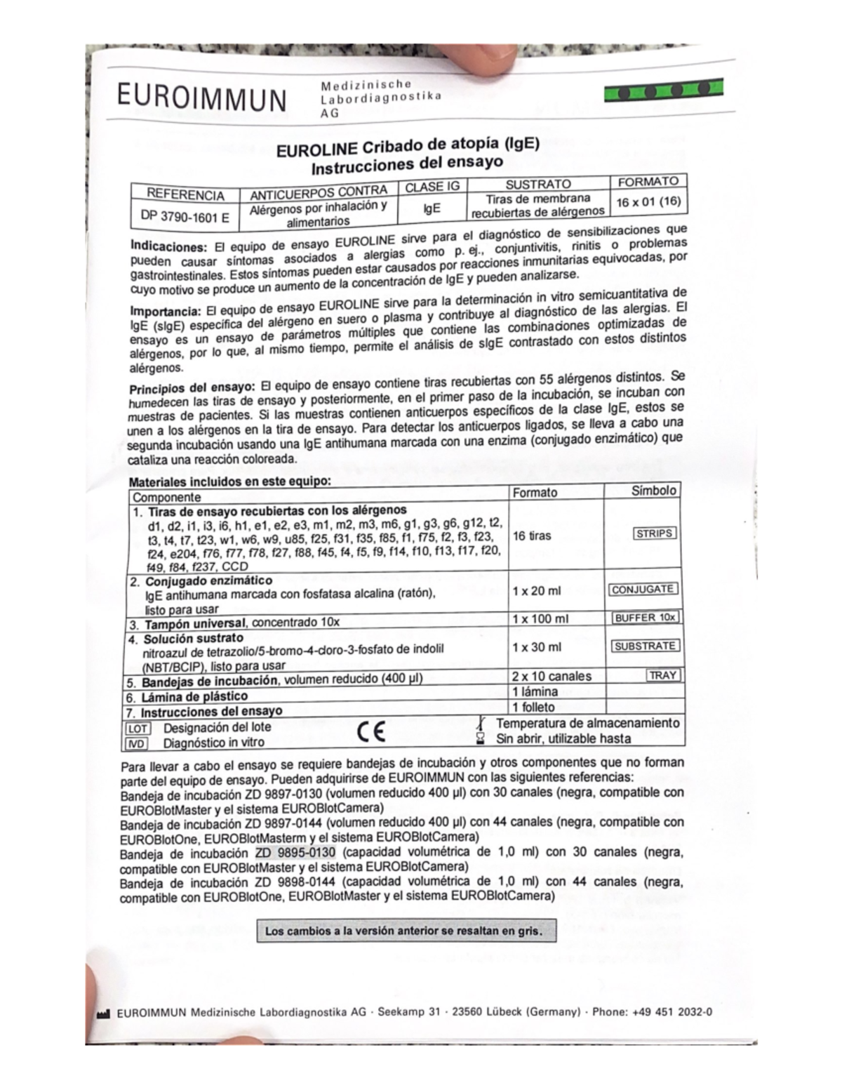 Euroimmun - Eroinmun - Inmunologia Diagnostica - Studocu