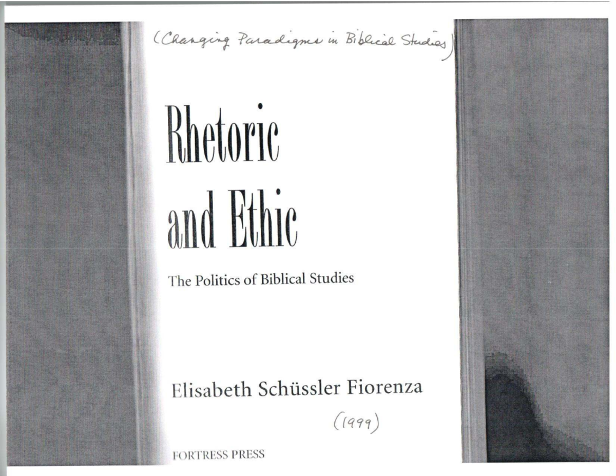 Changing the Paradigms in Biblical Studies: A New Perspective on ...