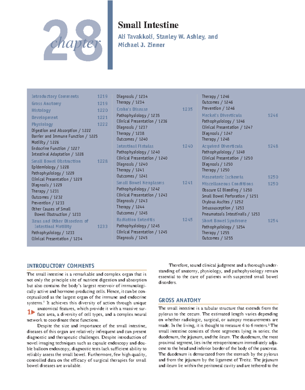 Surgery - Schwartz's 11th Ed - Small Bowel & Appendix Overview - Studocu