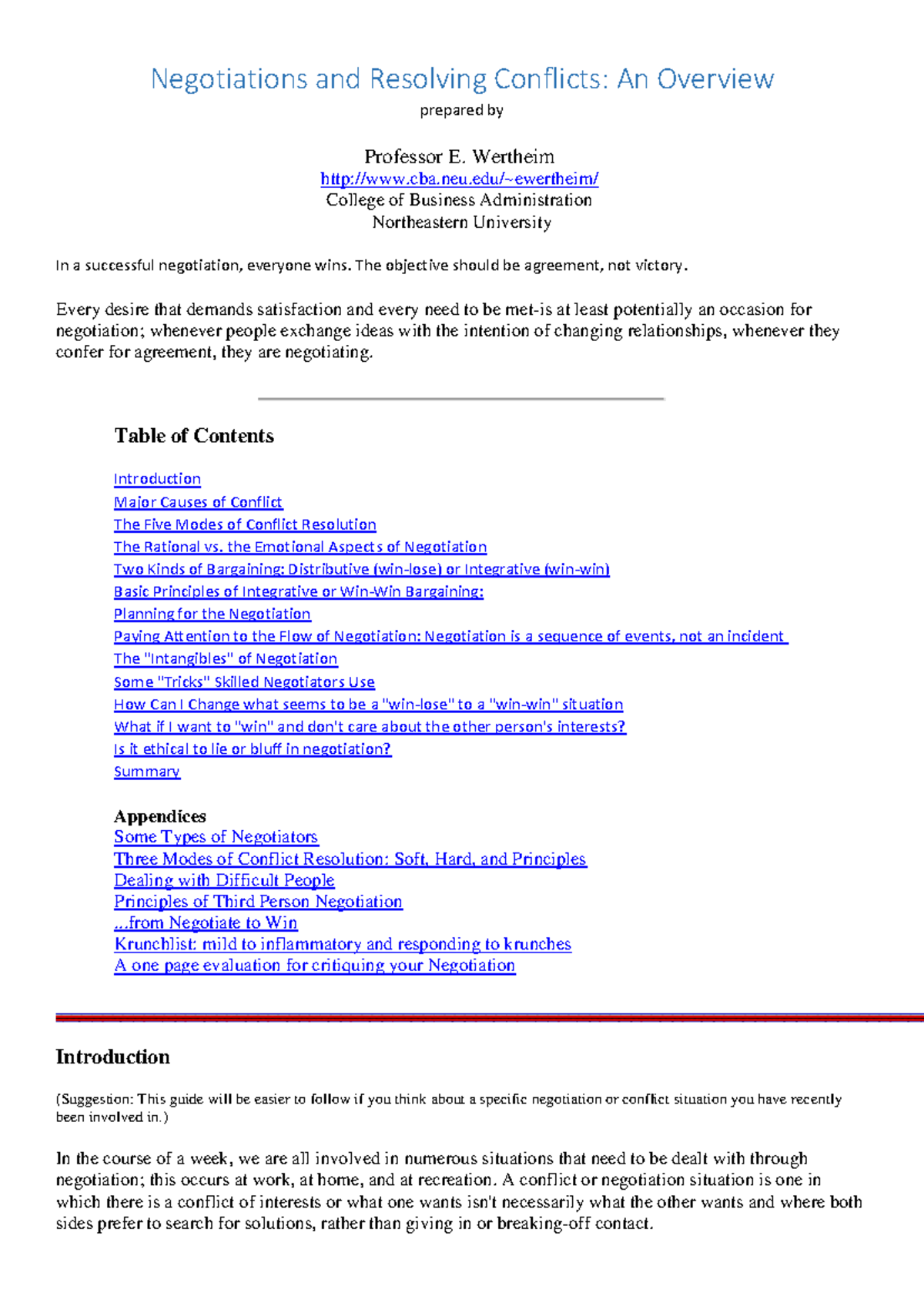 Negotiation Skills: Strategies for Conflict Resolution in Business ...