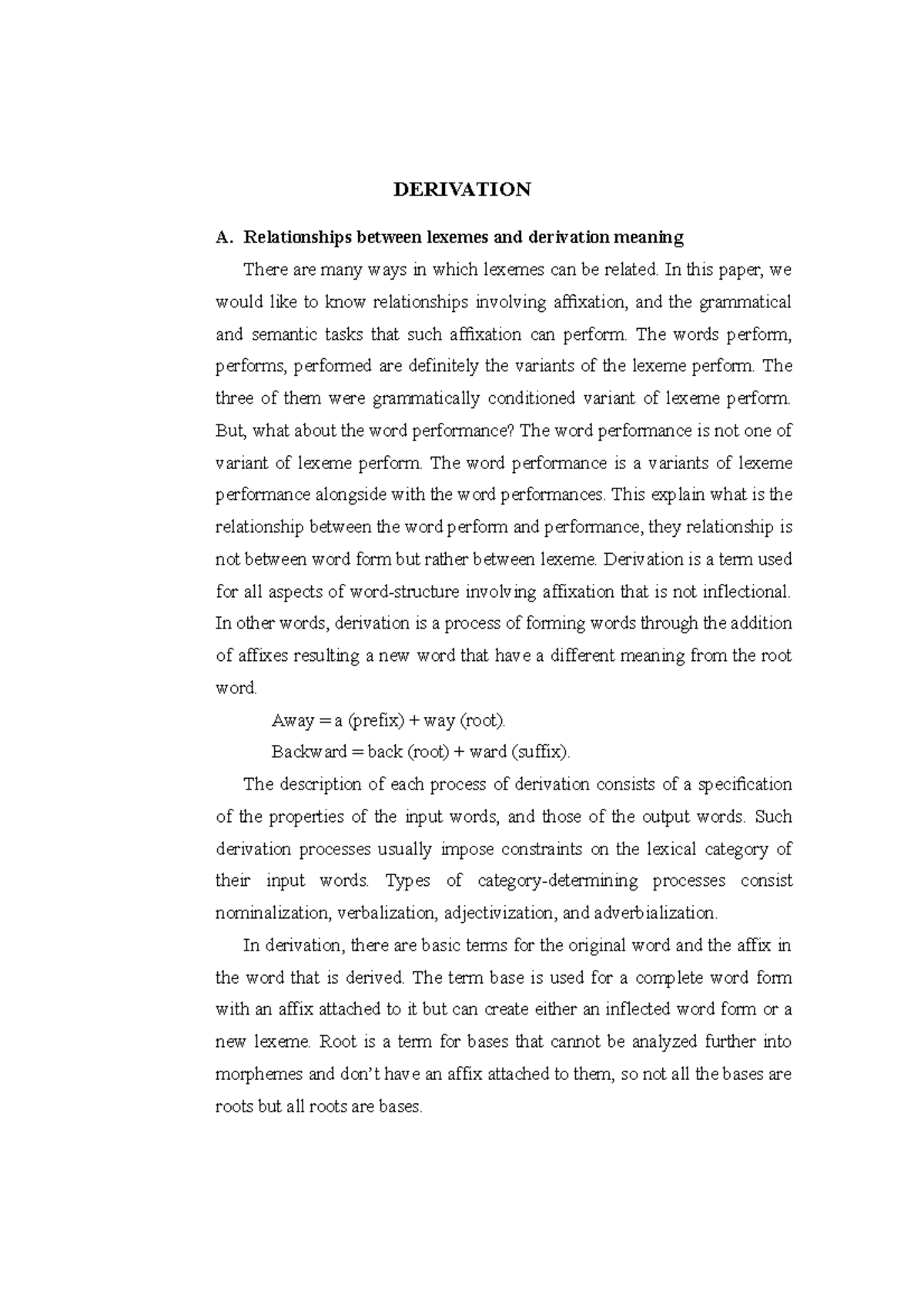 Linguistics 101: Understanding Derivation and Word Formation Processes ...