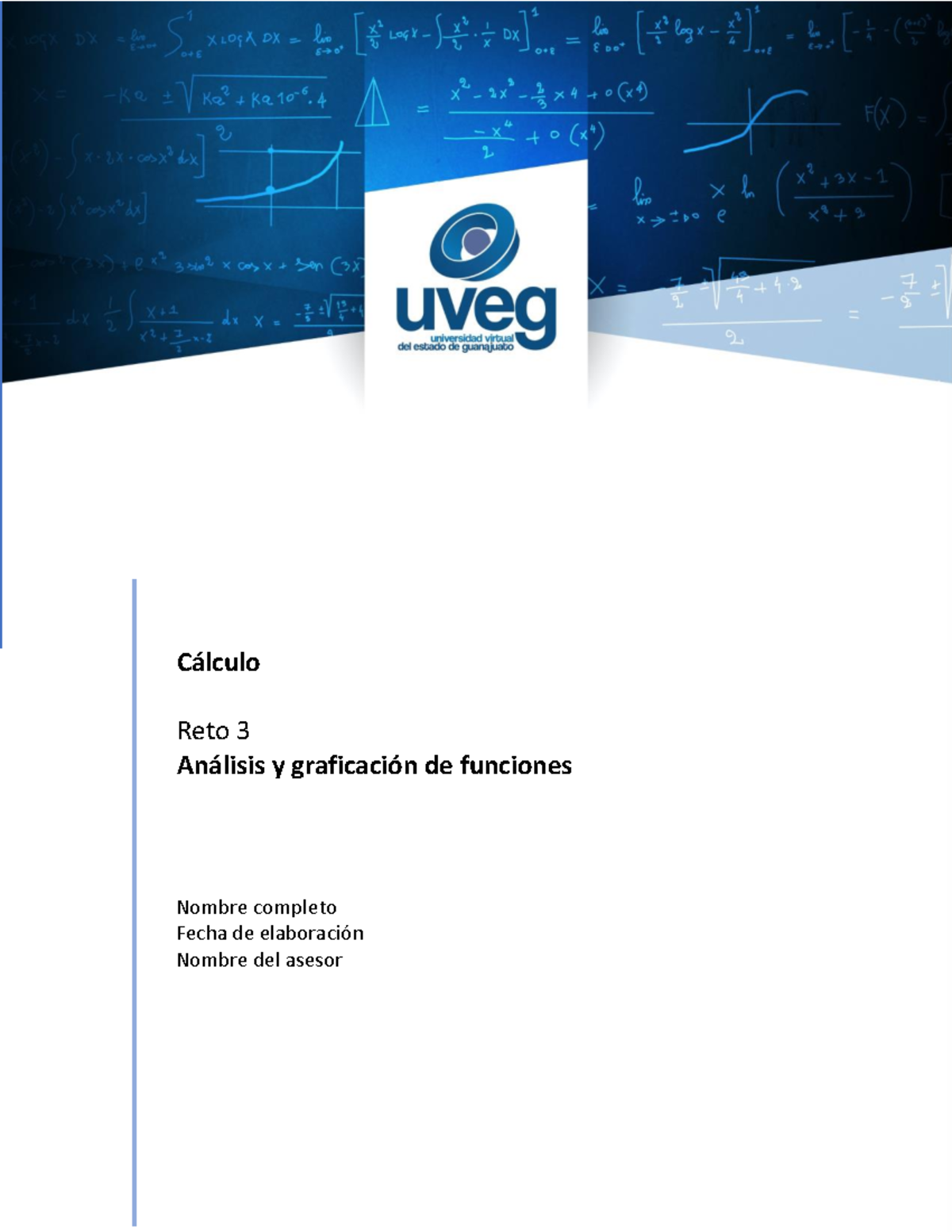 R3 Cálculo: Análisis y Graficación de Funciones - Document Preview