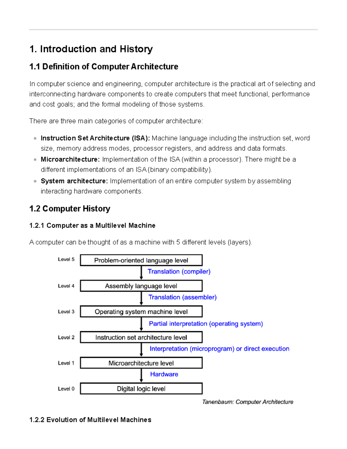 Advanced Computer Architecture: Introduction and Historical Overview ...