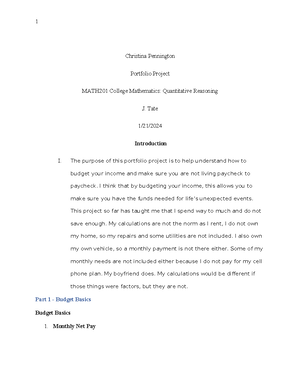 [Solved] For the final piece of your Portfolio Project you will reflect ...