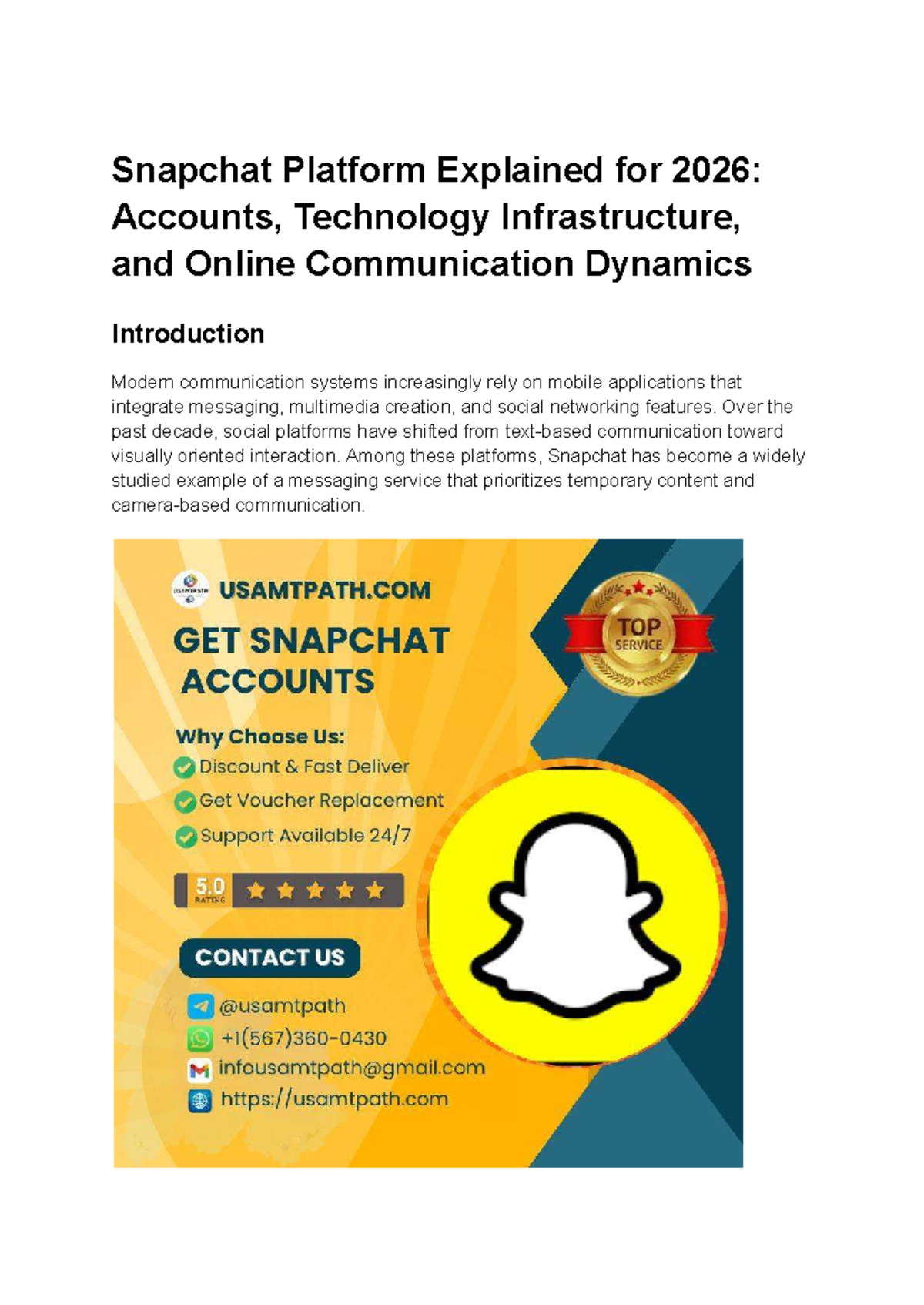 Digital Social Media Platforms: Understanding Snapchat Accounts (2026 ...