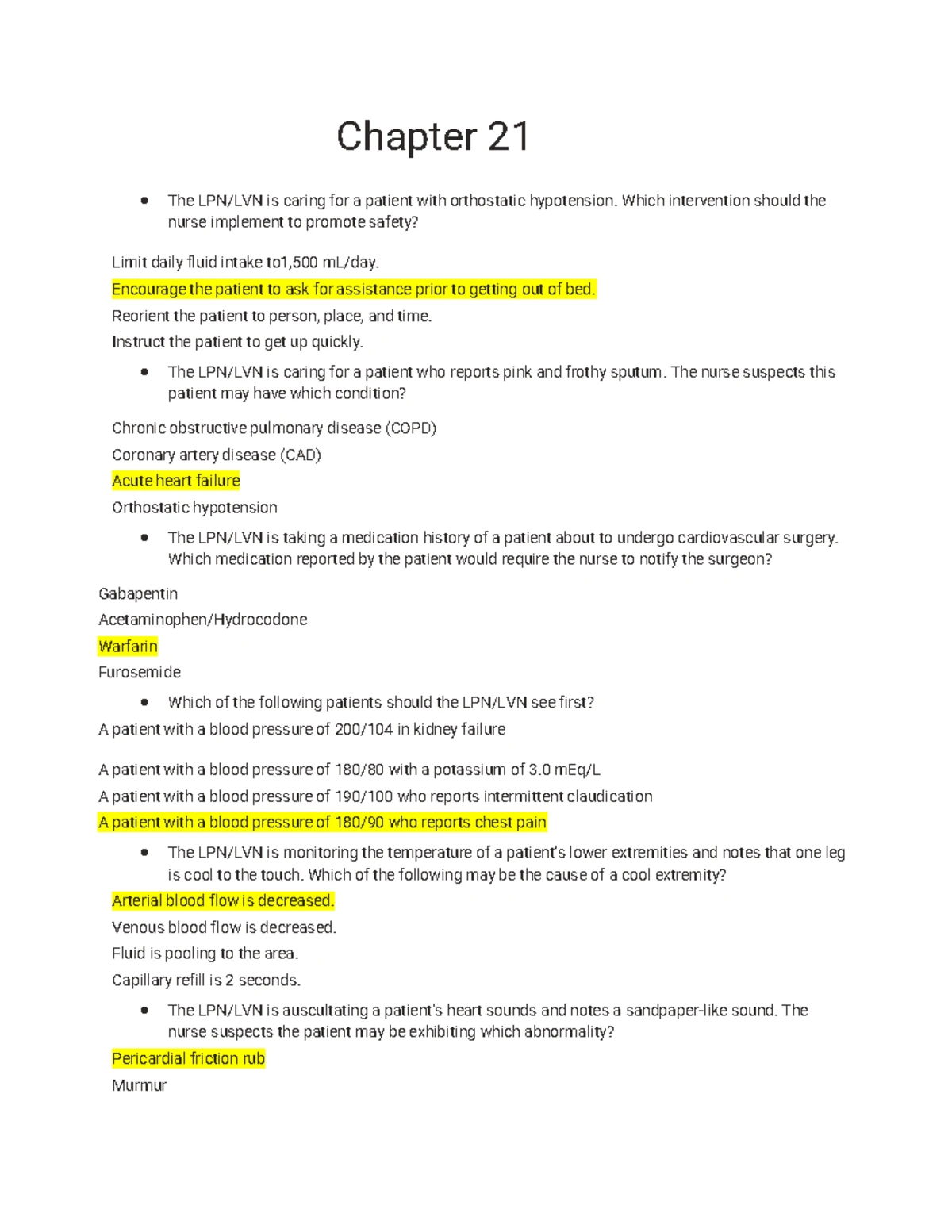 Chapter 22 & 23 - Key Nursing Concepts for Diabetes & Hypertension ...