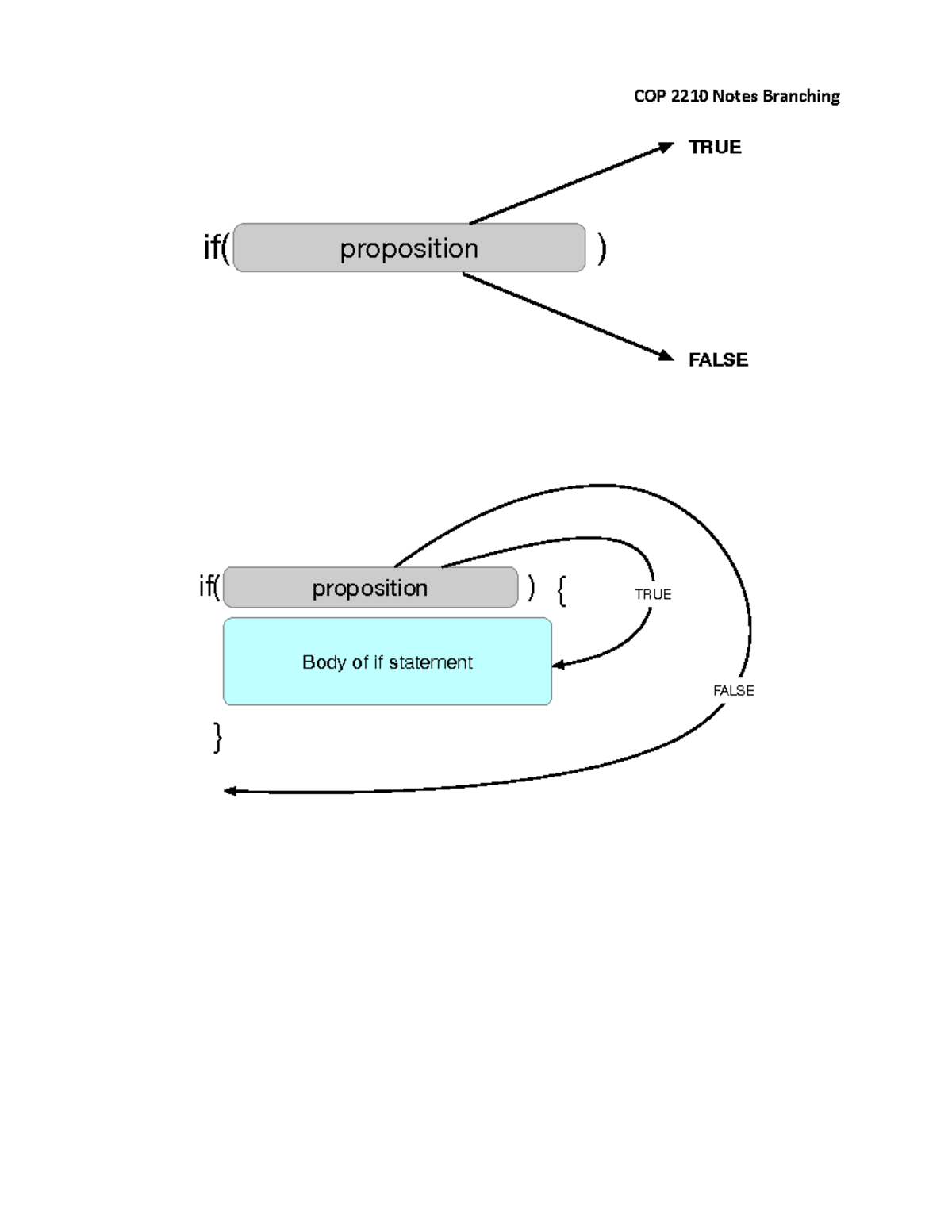 COP 2210 Final Exam Notes: Branching Structures & Conditions Explained ...