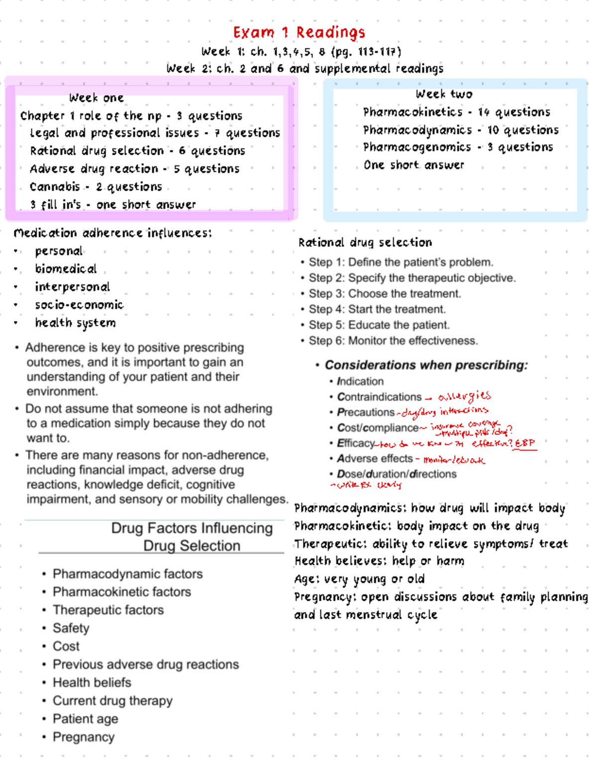 **Exam 1 Pharmacology Study Guide: Key Concepts & Questions** - Studocu