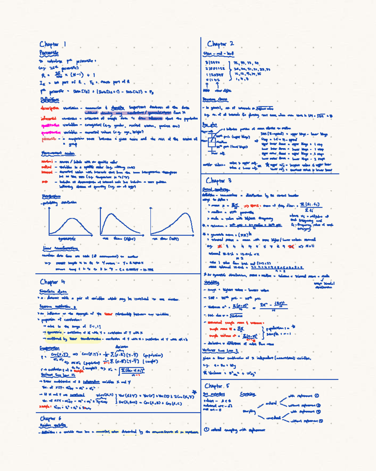 SC2000 Chapter Summaries: Key Concepts and Statistical Methods - Studocu