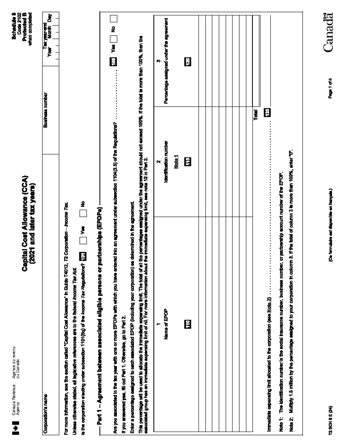 T2 SCH 8 E (2021) - Capital Cost Allowance (CCA) Guide - Studocu