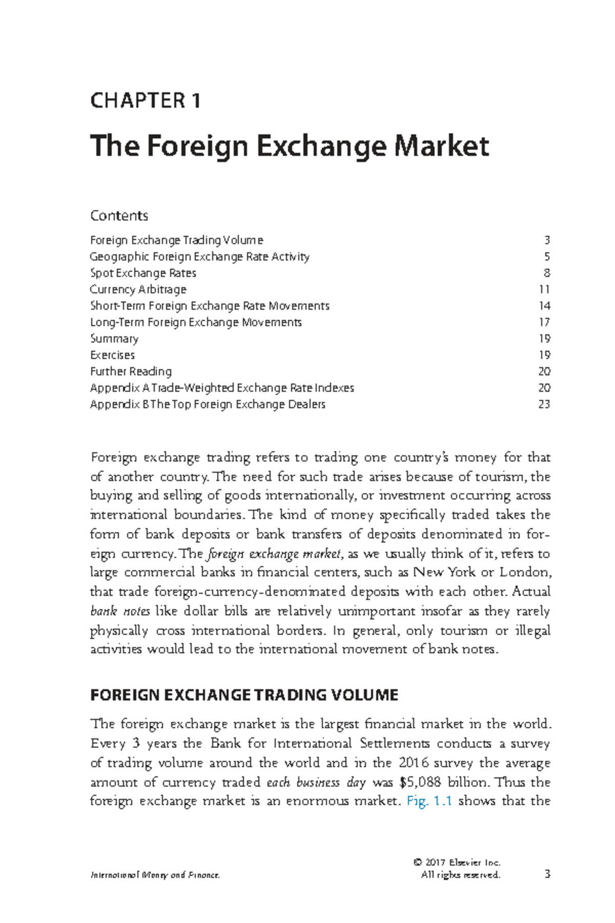 CHAPTER 1: The Foreign Exchange Market Overview (IMF 2017) - Studocu