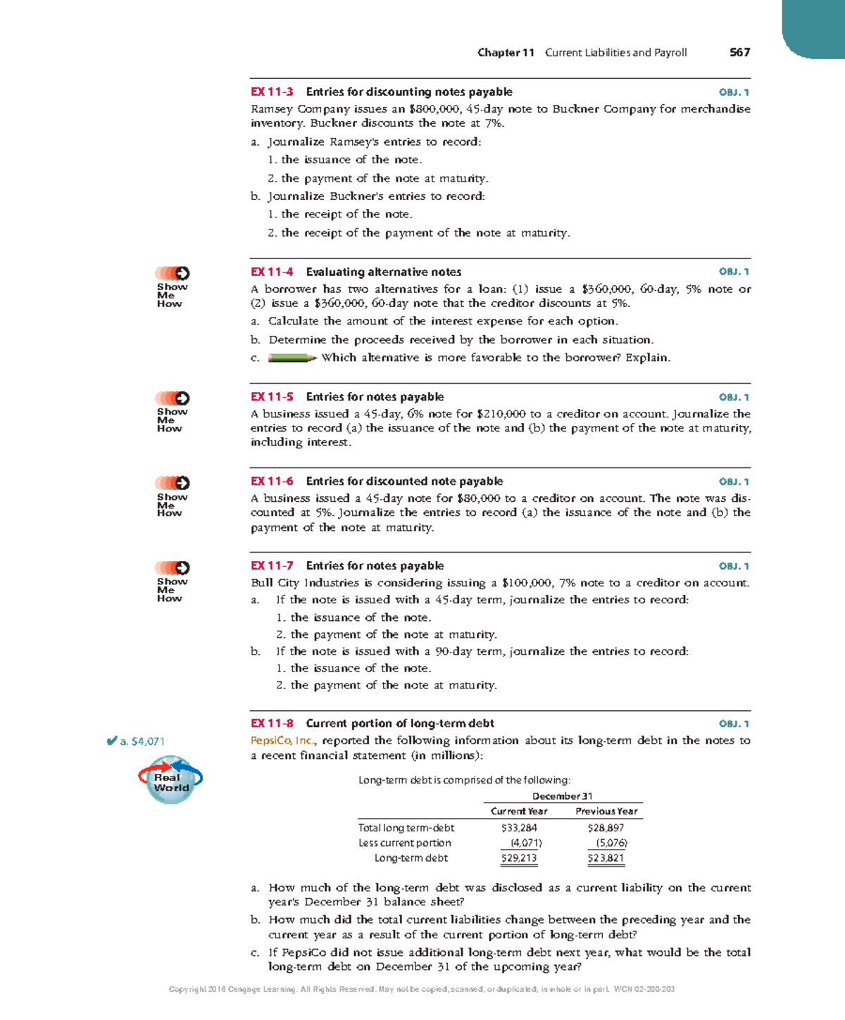 Accounting 101: Chapter 11 - Current Liabilities & Payroll Exercises ...