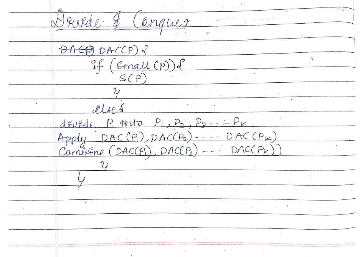 DACP 001.2 Divide and Conquer Strategy: QuickSort & Merge Sort - Studocu