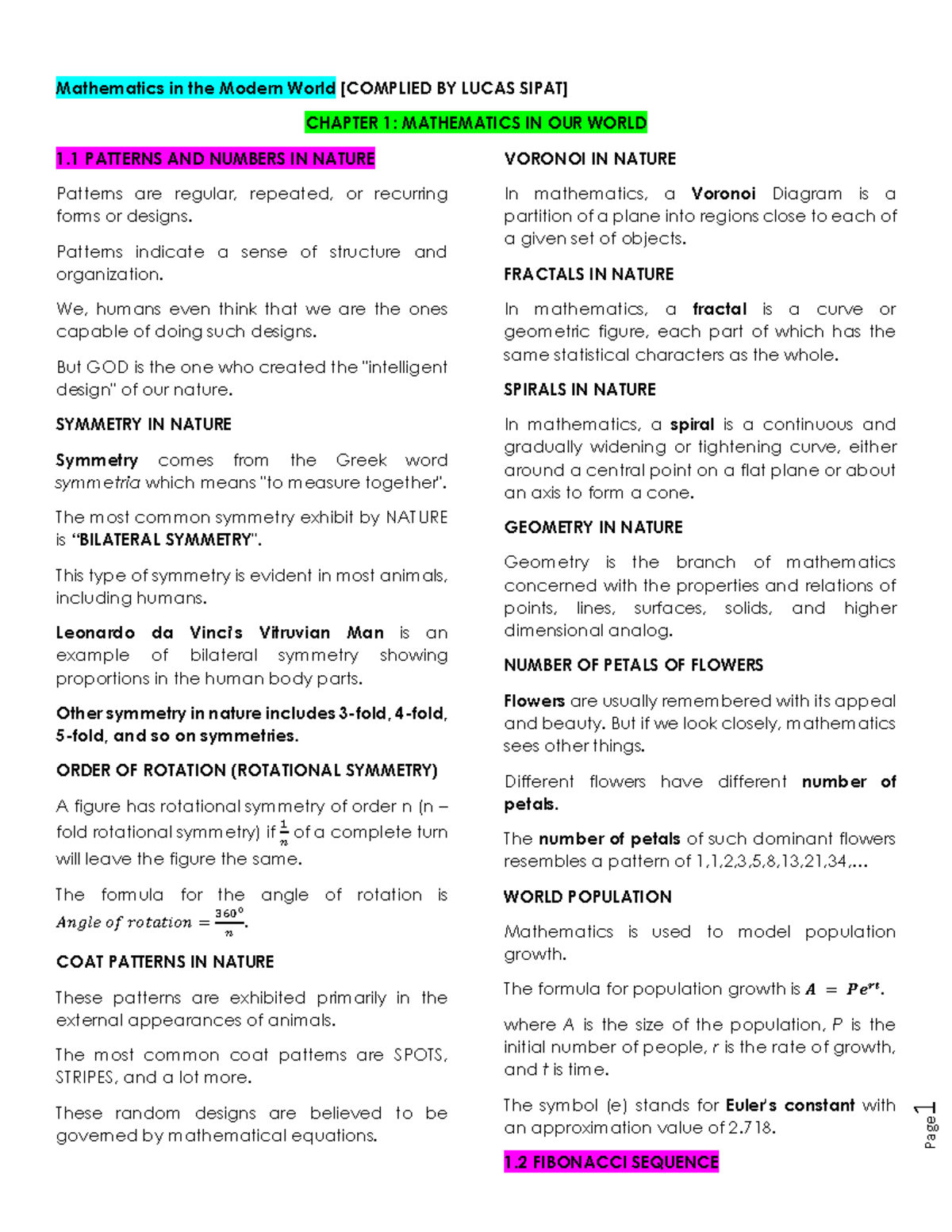 MATHEMATICS IN THE MODERN WORLD REVIEWER MIDTERM visual data 6