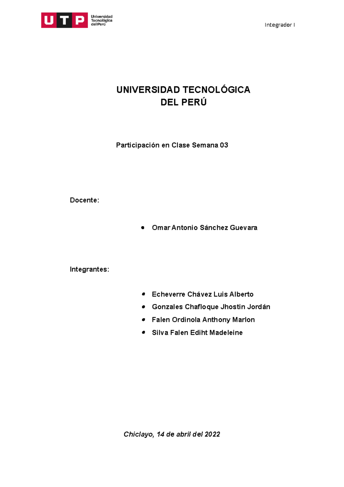 AC S03 Modelo de Negocio y Análisis - Semana 03 Participación en Clase - Document Preview