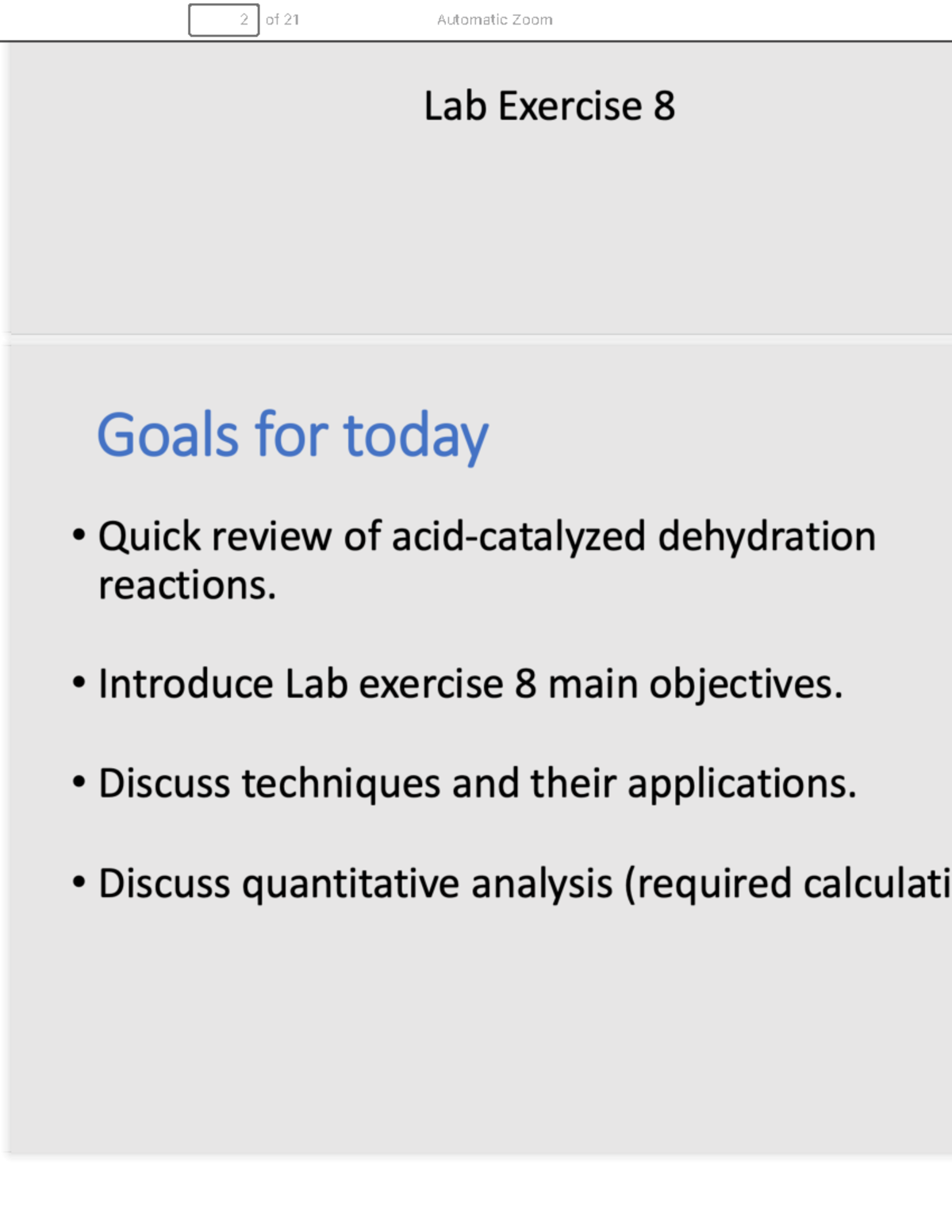 Lecture 5 2 - Chem 335 - Methylcyclohexanol Lab Exercise 8 Goals for ...