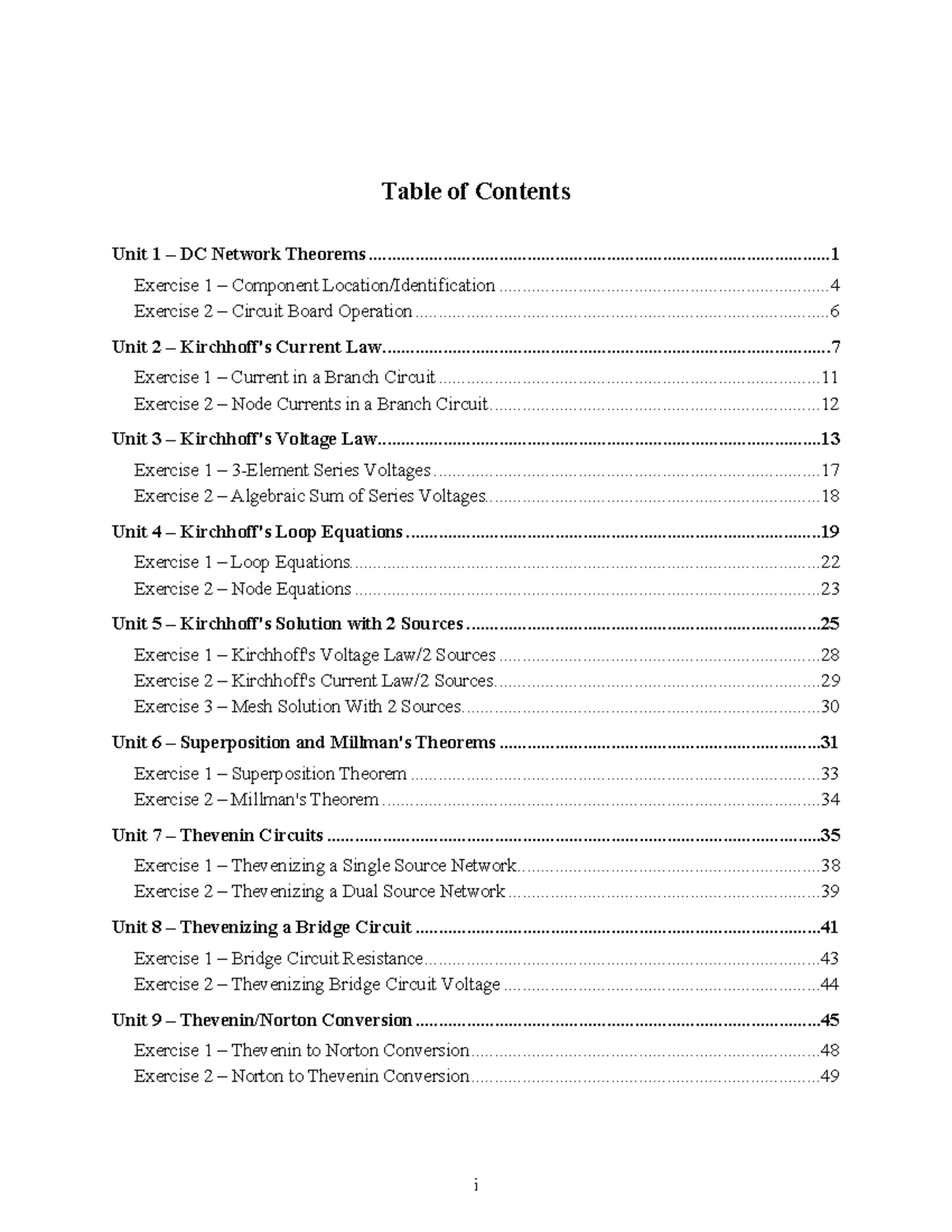 dc network theorems - i THIS PAGE IS SUPPOSE TO BE BLANK Unit 1 – DC ...
