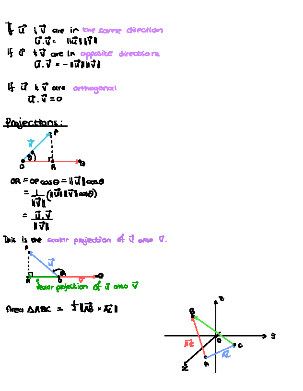 Practice Book - Question Bank for Vector Projections and Orthogonality ...
