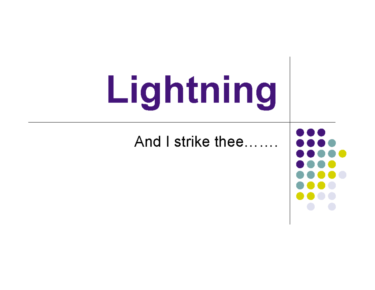 Lightning Safety Guidelines: Tips for Protection During Storms - Studocu
