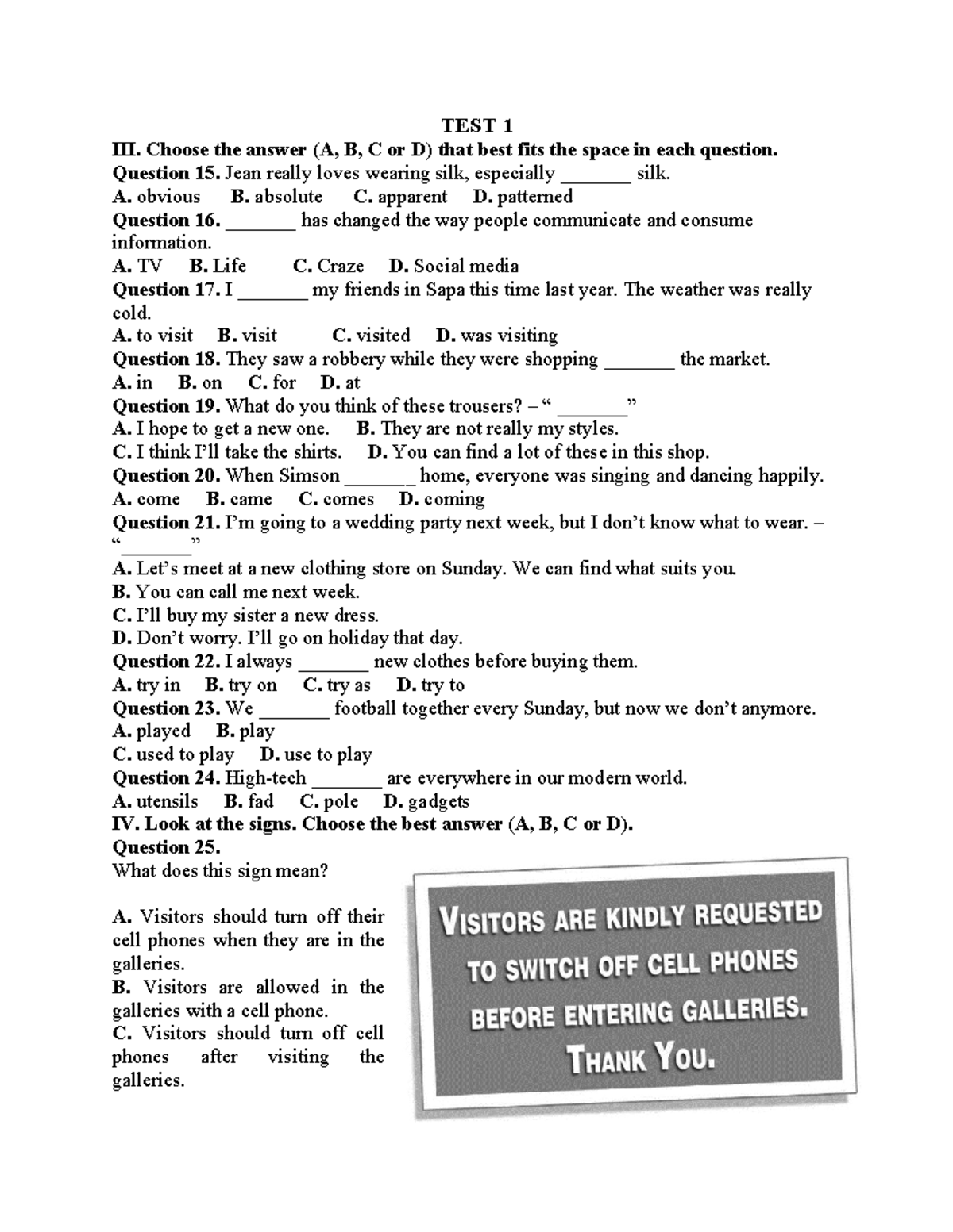 A2 Key 2020 Sample Test Listening - Answer Key & Questions Guide - Studocu