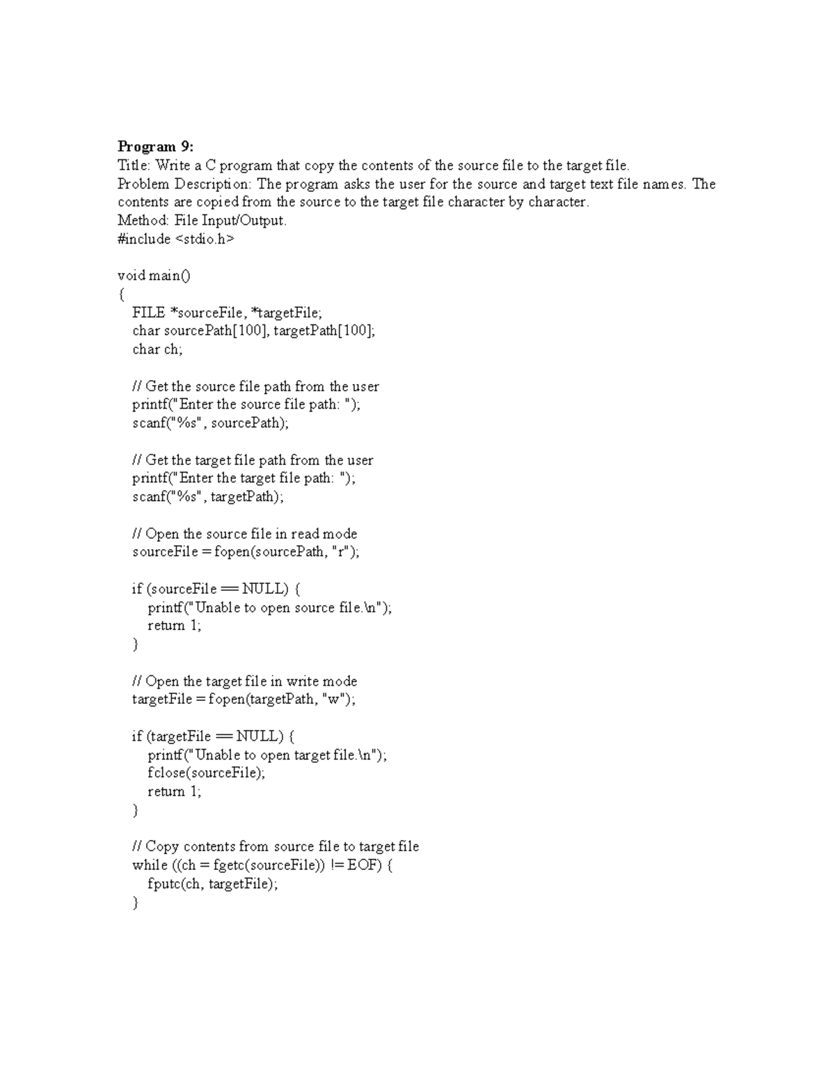 Program 9 & 10: C Programs for File Copying & Student Marks Analysis ...