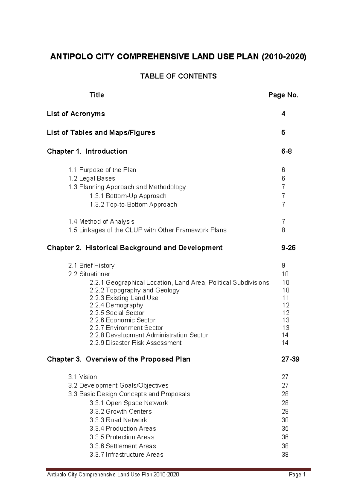 Antipolo City CLUP (2010-2020): Comprehensive Land Use Analysis - Studocu