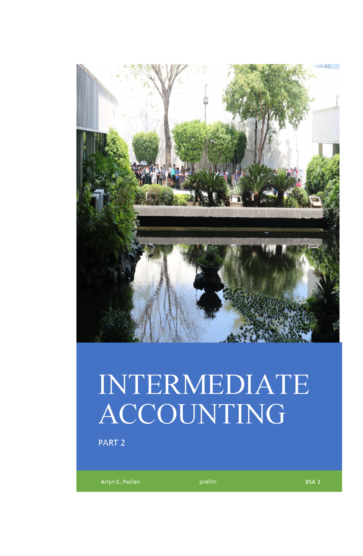Intermediate Accounting 2 (BSA 2) Prelim Study Notes - Studocu
