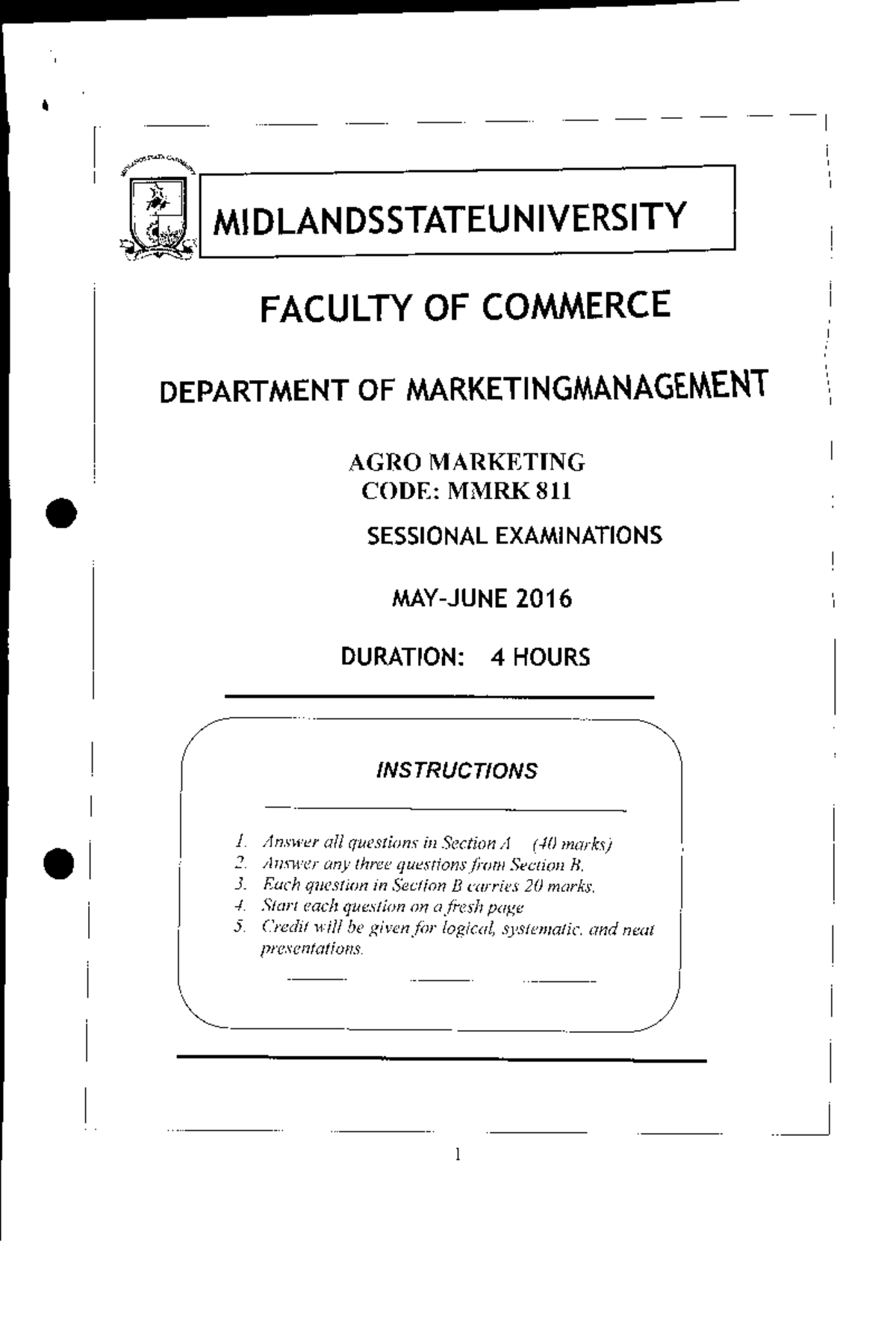 MMRK 811 Sessional Exam - Agro Marketing May 2016 Tipps & Questions ...