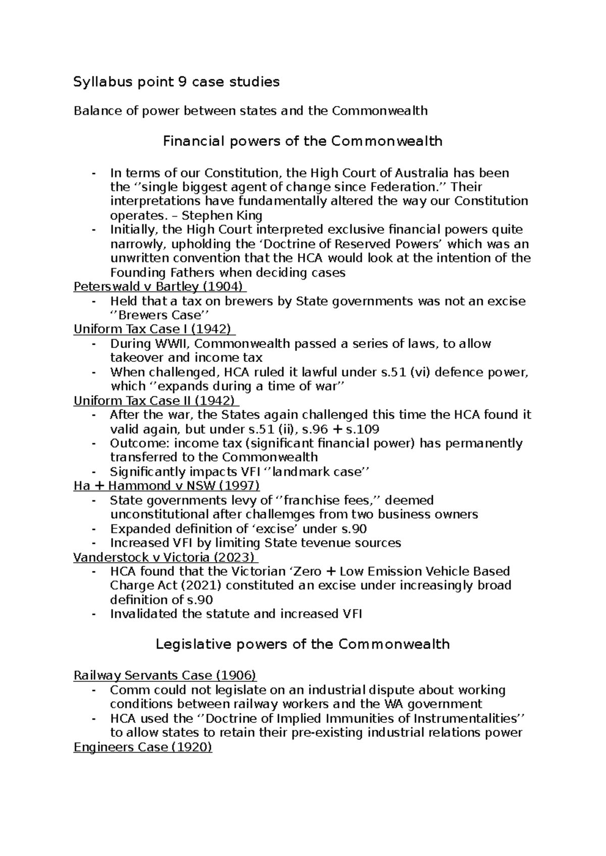 Syllabus Point 9: Case Studies on Balance of Power & Commonwealth ...