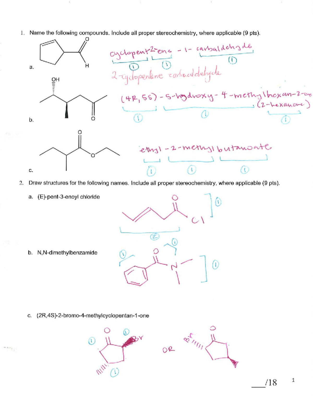 Exam 2 (CHEM 202) Key - Spring 2023 with Answers - Studocu