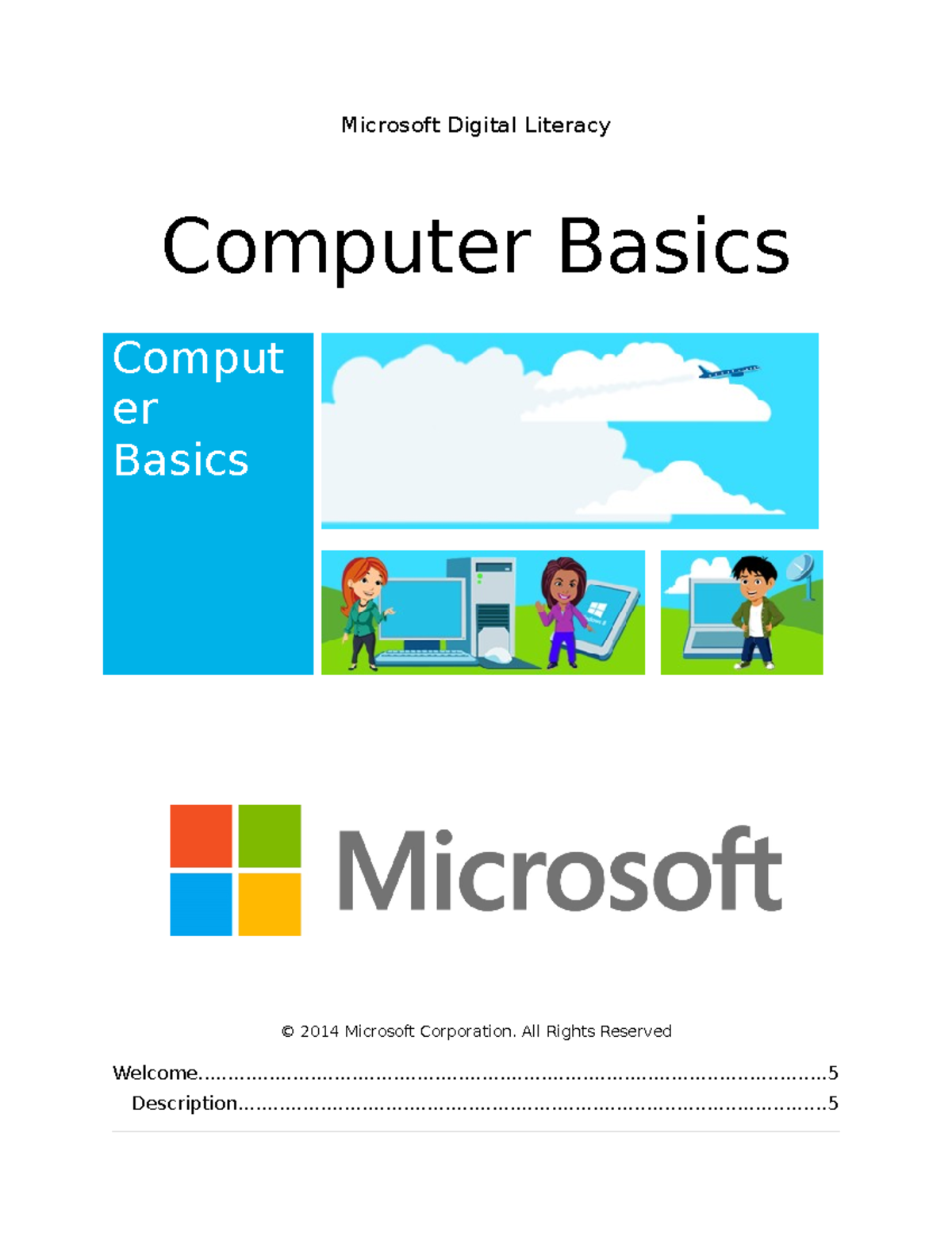 Computer Basics - Lecture notes 1-3 - Microsoft Digital Literacy ...