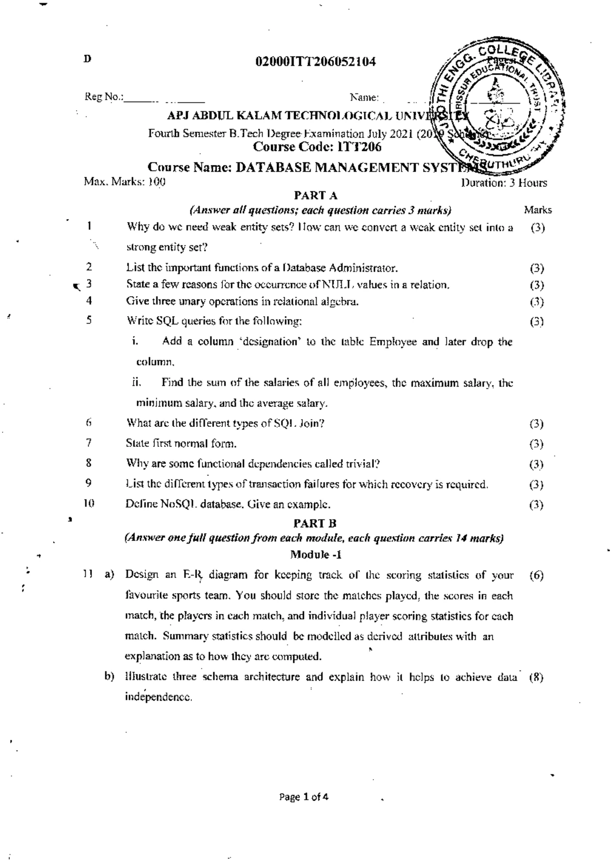 Exp 1-3: University Management System ER Diagram & SQL Lab Experiments ...