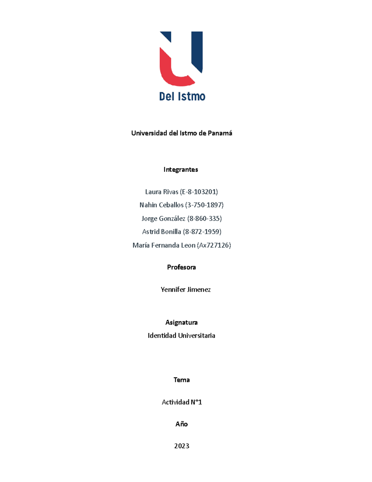Fundamentos del PEI en la Identidad Universitaria - IDU101 - Studocu