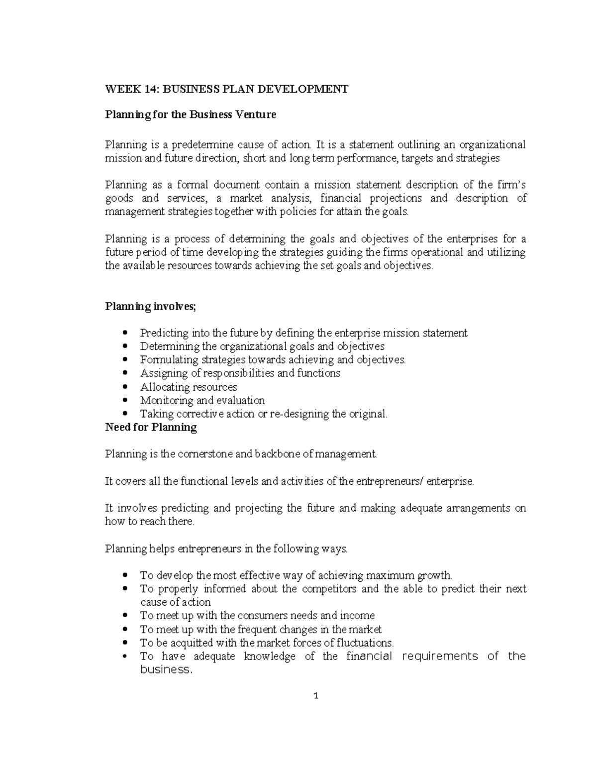 BUS 101: Final Exam - Business Plan Development Summary - Studocu
