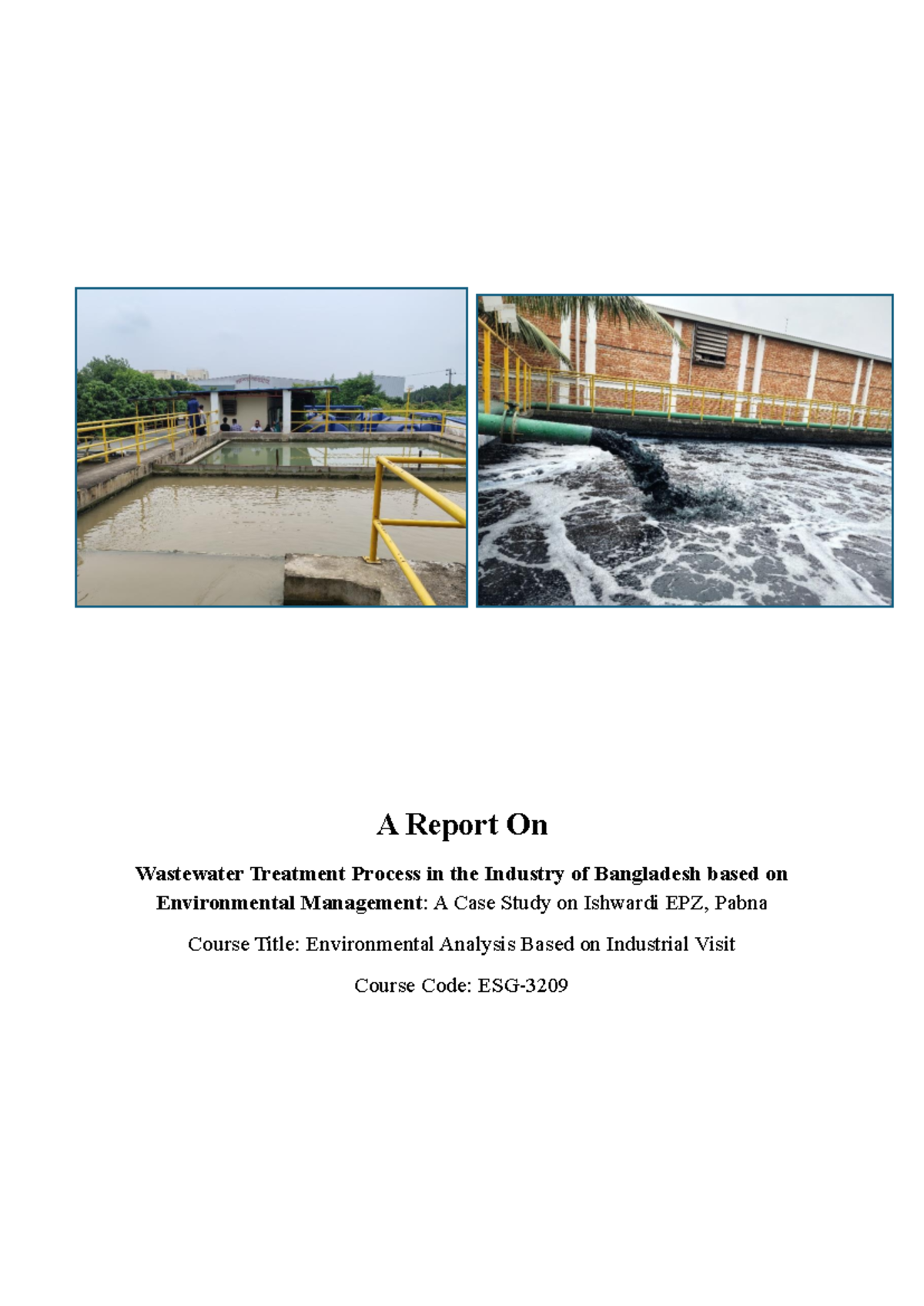 Wastewater Treatment in Bangladesh's Textile Industry: A Case Study on ...