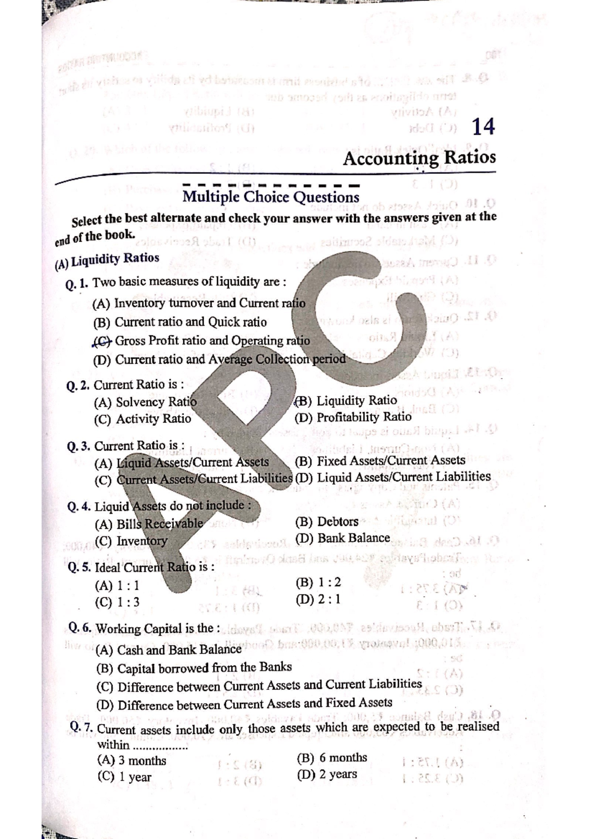Accounting Ratios MCQs - 14 Accounting Ratios Multiple Choice Questions ...
