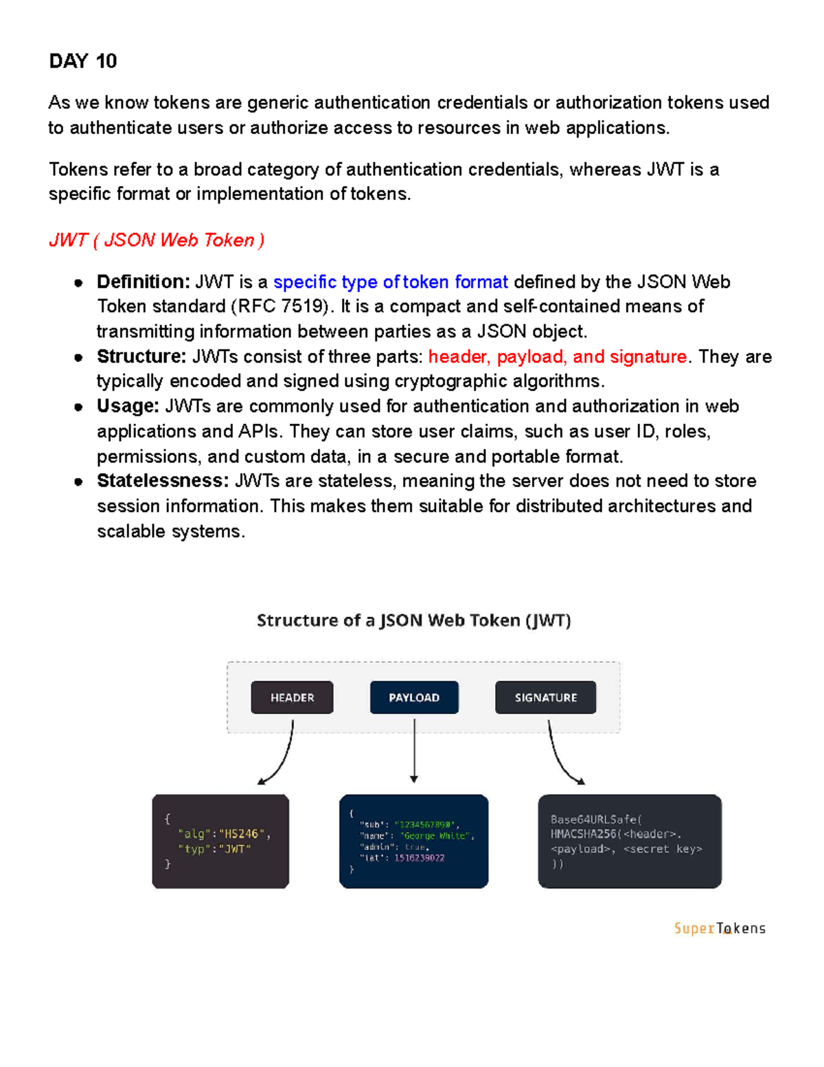 JWT Token Implementation in Node.js - Notes for Course Code: NODE101 ...