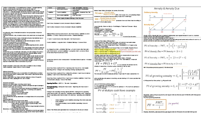 FIN2704 Quiz 1: Key Concepts in Finance and Capital Budgeting - Studocu