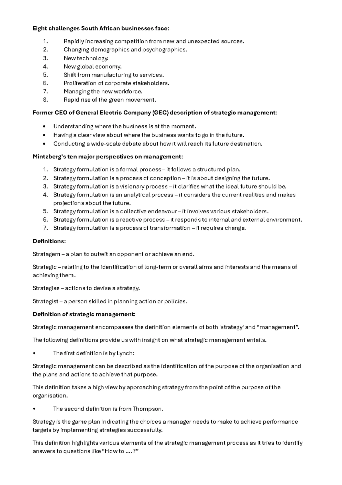 Vision and Mission notes - Characteristics of good vision statement ...