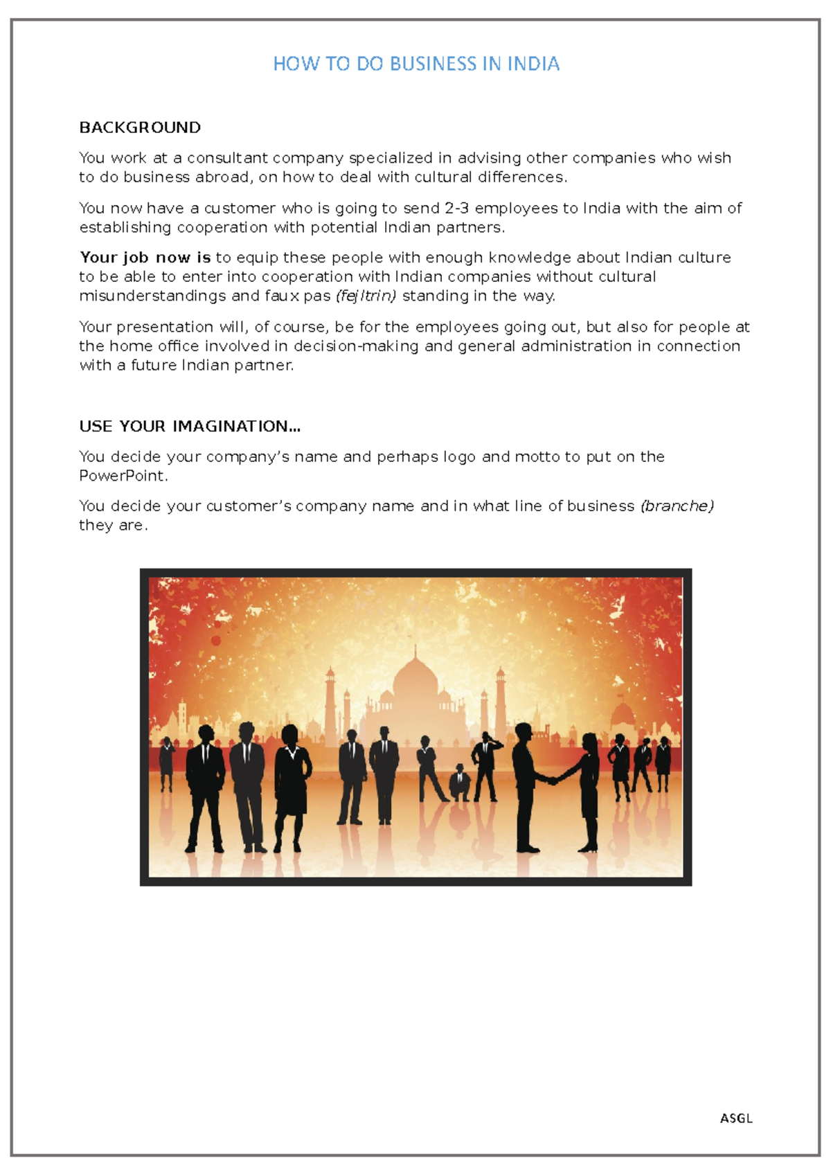 How to Successfully Conduct Business in India - Presentation 3A - Studocu