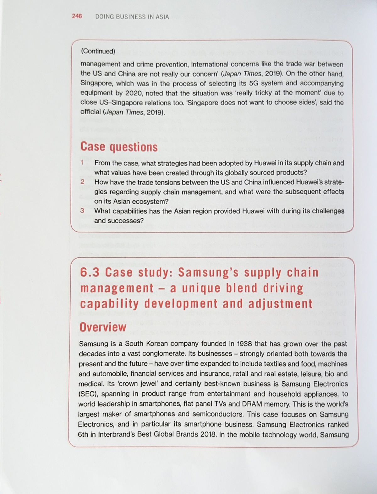 Case Study: Samsung's SCM - Unique Blend for Capability Growth - Studocu
